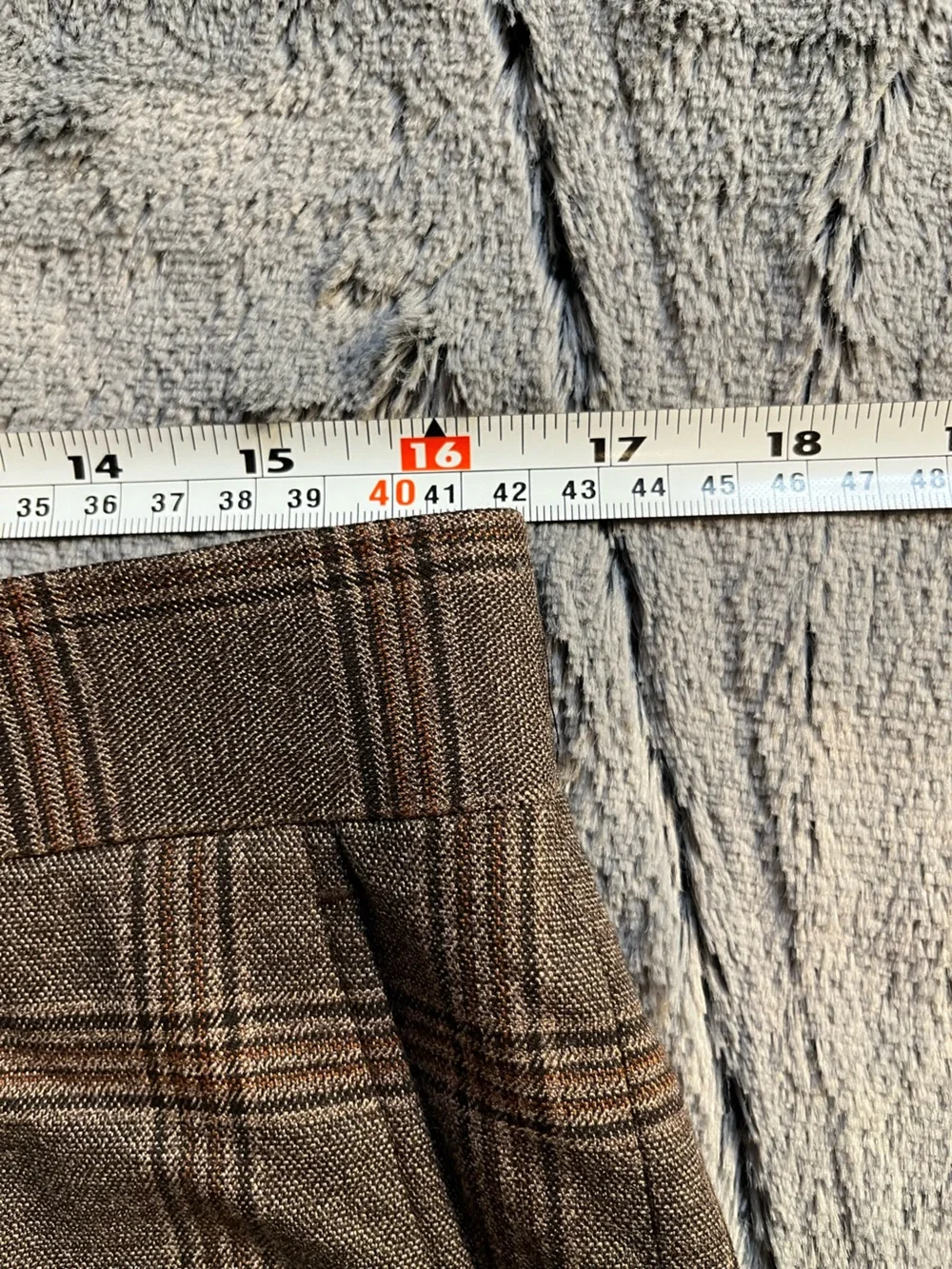 Bar III Plaid Dress Pants Brown Check Men’s 33x30
